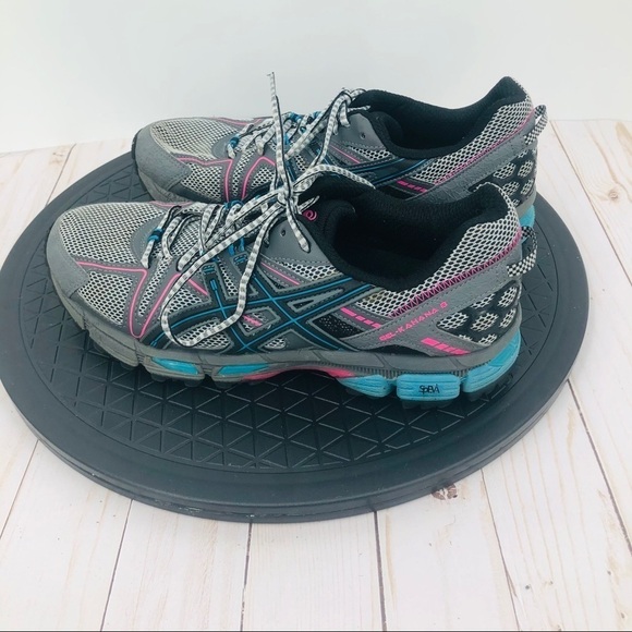 ASICS women’s Athletic gray gym shoes 10 - Picture 7 of 12